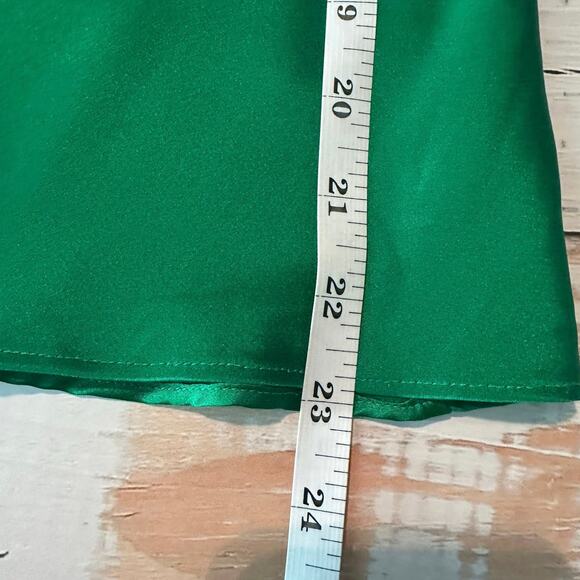 GENERATION LOVE Annie Silk Crystal Strap Cami Kelly Green Size XS - Picture 11 of 13